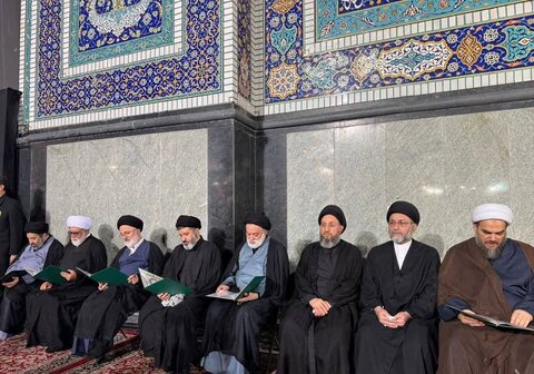 برگزاری مراسم ترحیم رهبر شهید در حرم مطهر رضوی