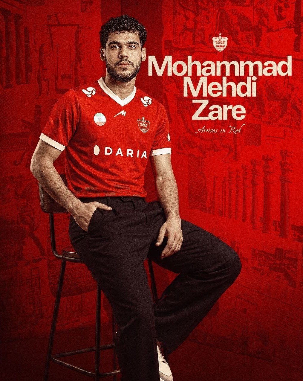 پنجمین خرید پرسپولیس؛ زارع سرخپوش شد
