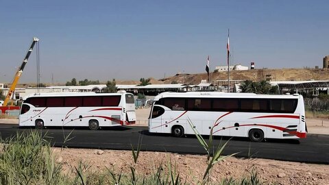 اعزام زائران از نقاط مختلف ایران با ناوگان حمل و نقل مستقیم به کربلا