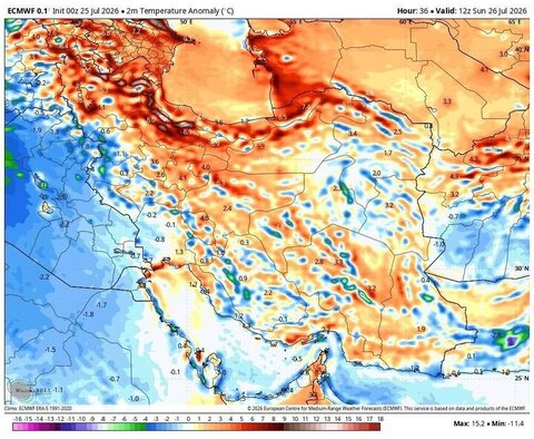 بارش شدید باران و خطر سیل در برخی از استان‌ها/ موج گرما دمای هوا را به ۴۸ درجه می‌رساند
