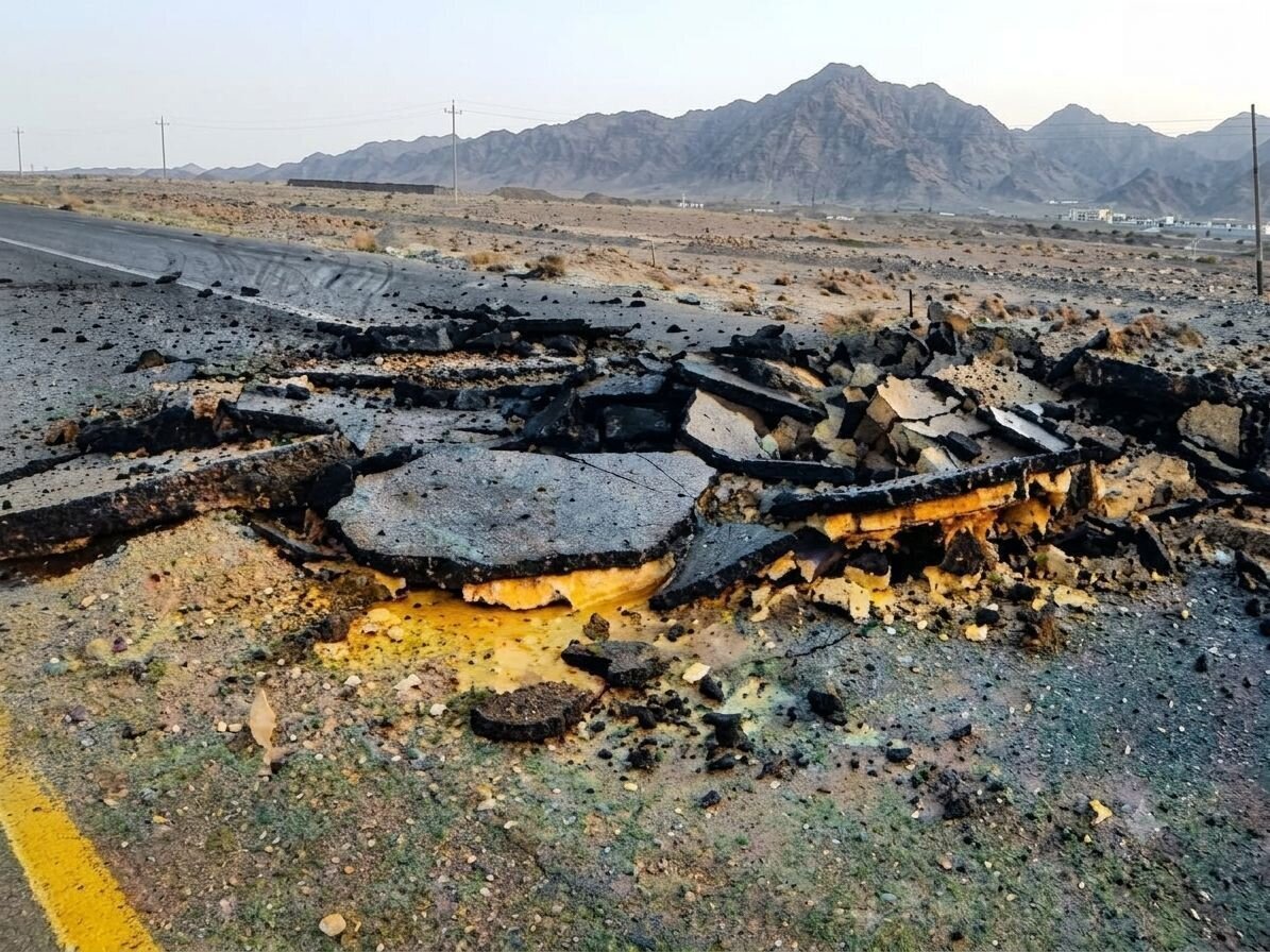 انسداد محور زاهدان - خاش در پی اقدام خرابکارانه