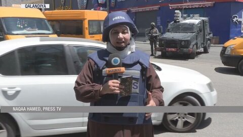 اسرائیلی‌ها به خبرنگار پرس‌تی‌وی با نارنجک حمله کردند