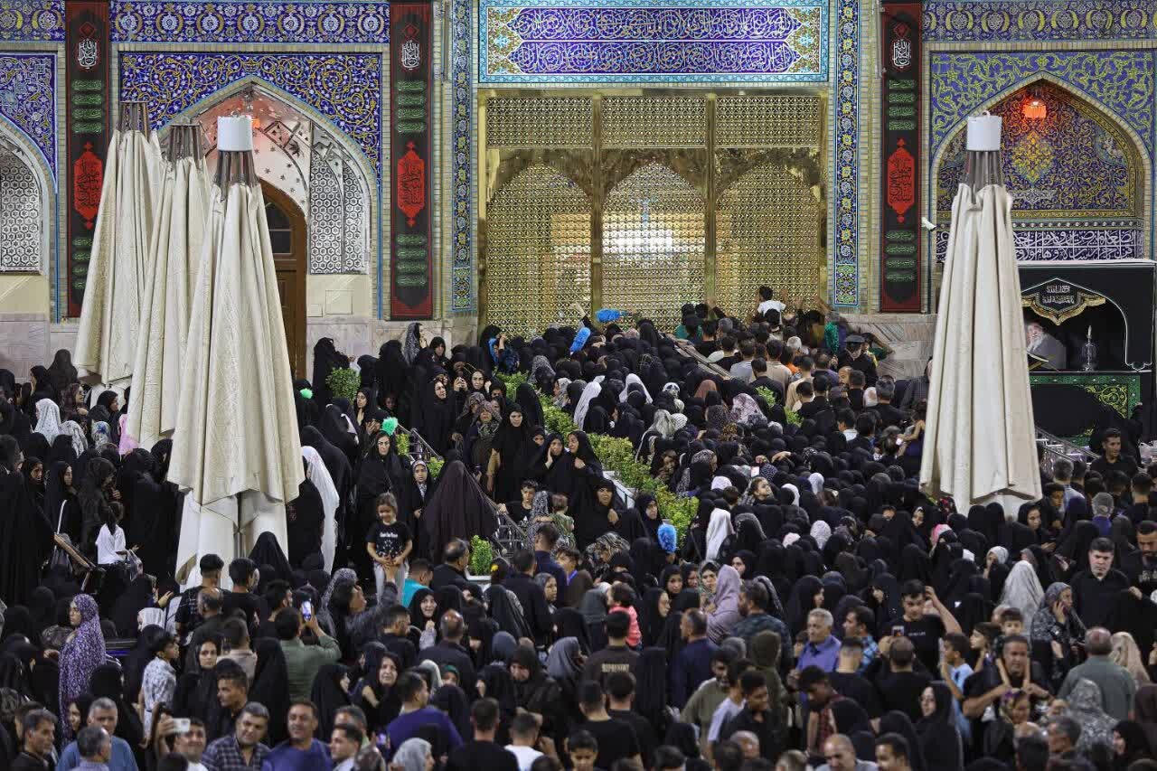 حرم مطهر رضوی غرق در ماتم و عزا + تصاویر