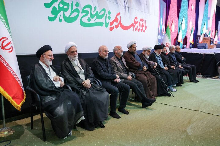 مراسم چهلم آقای شهید ایران برگزار شد؛ با تو در عهدیم تا صبح ظهور
