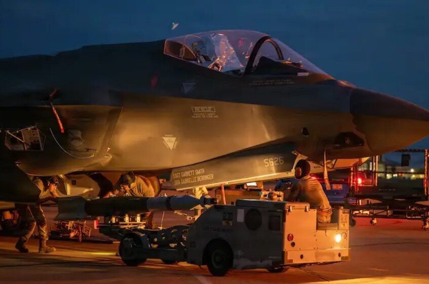جنگنده‌های F-35A آمریکا قابلیت حمله دقیق با سلاح‌های واقعی را تمرین کردند