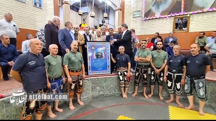 آیین نکوداشت پهلوان حاج محمود فخار در مشهد +ویدئو