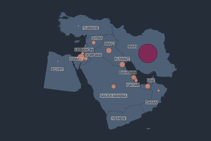 ۳۵۸۰ حمله آمریکا و اسرائیل در ۴۰ روز جنگ؛ ایران با چند حمله پاسخ داد؟