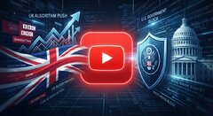 یوتیوب میدان‌ جنگ رسانه‌ای آمریکا و بریتانیا شد؛ تقابل سنگین واشنگتن و لندن