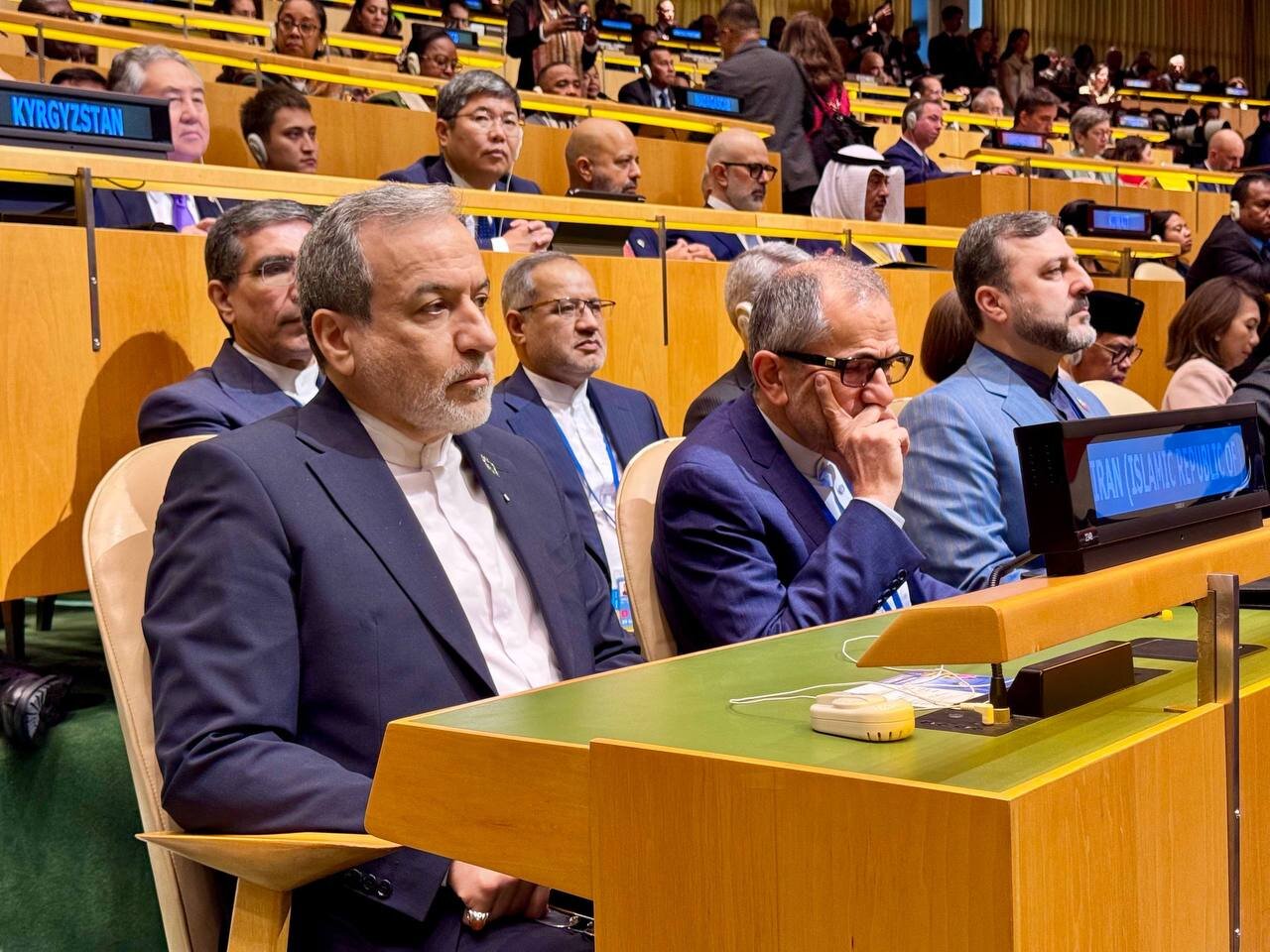 اولین تصاویر از هیئت ایرانی در نشست مجمع عمومی سازمان ملل +ویدیو