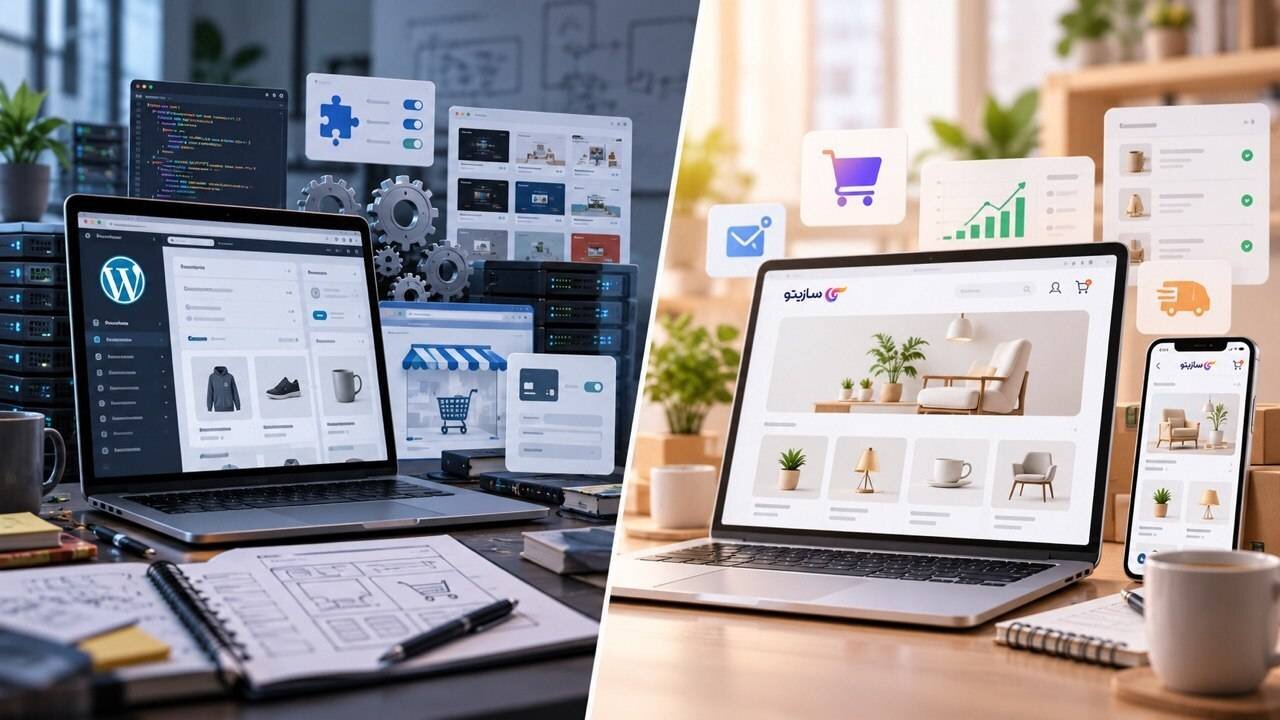 مقایسه امکانات سازیتو و وردپرس؛ کدام‌یک برای فروشگاه اینترنتی شما بهتر است؟