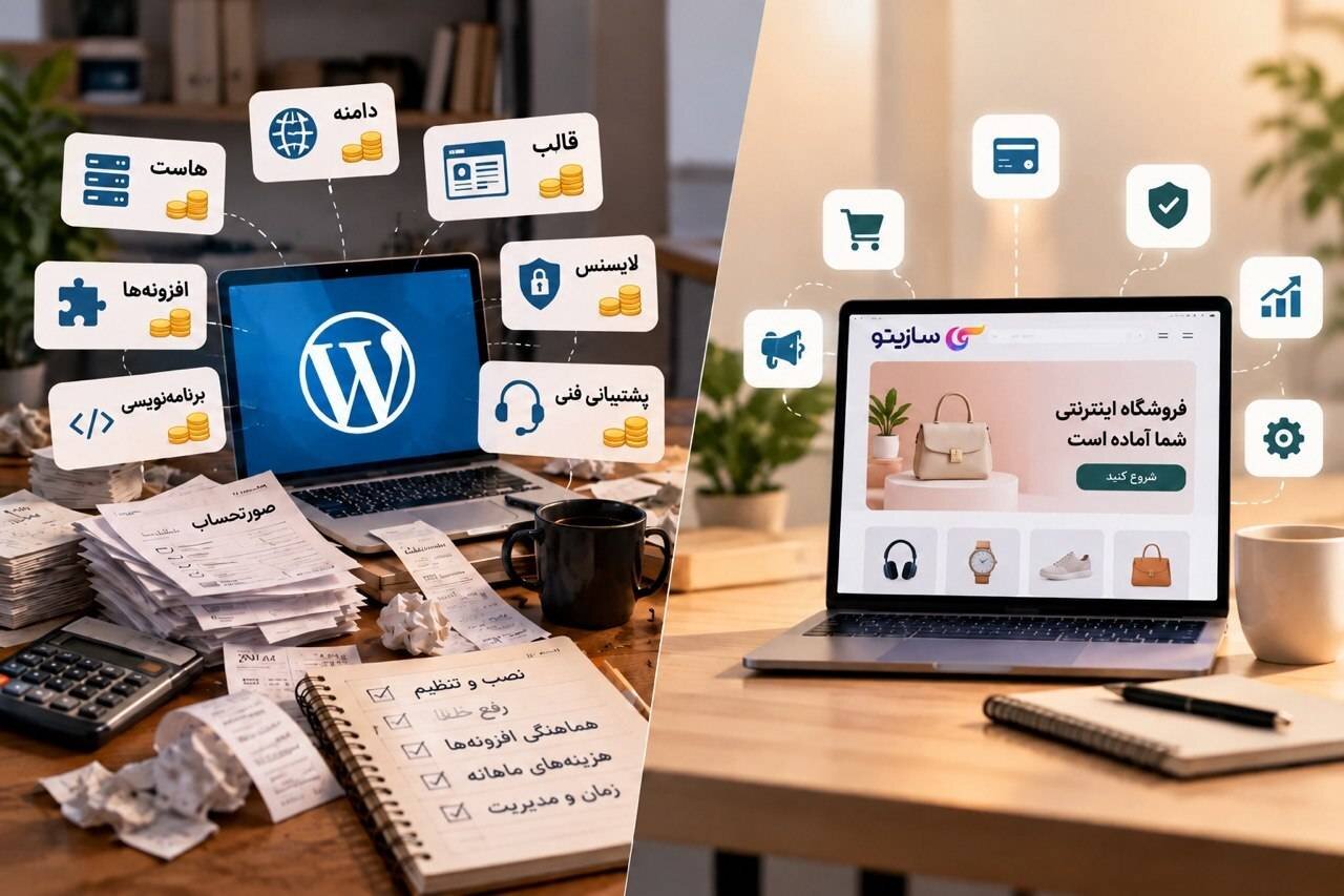 مقایسه امکانات سازیتو و وردپرس؛ کدام&zwnj;یک برای فروشگاه اینترنتی شما بهتر است؟