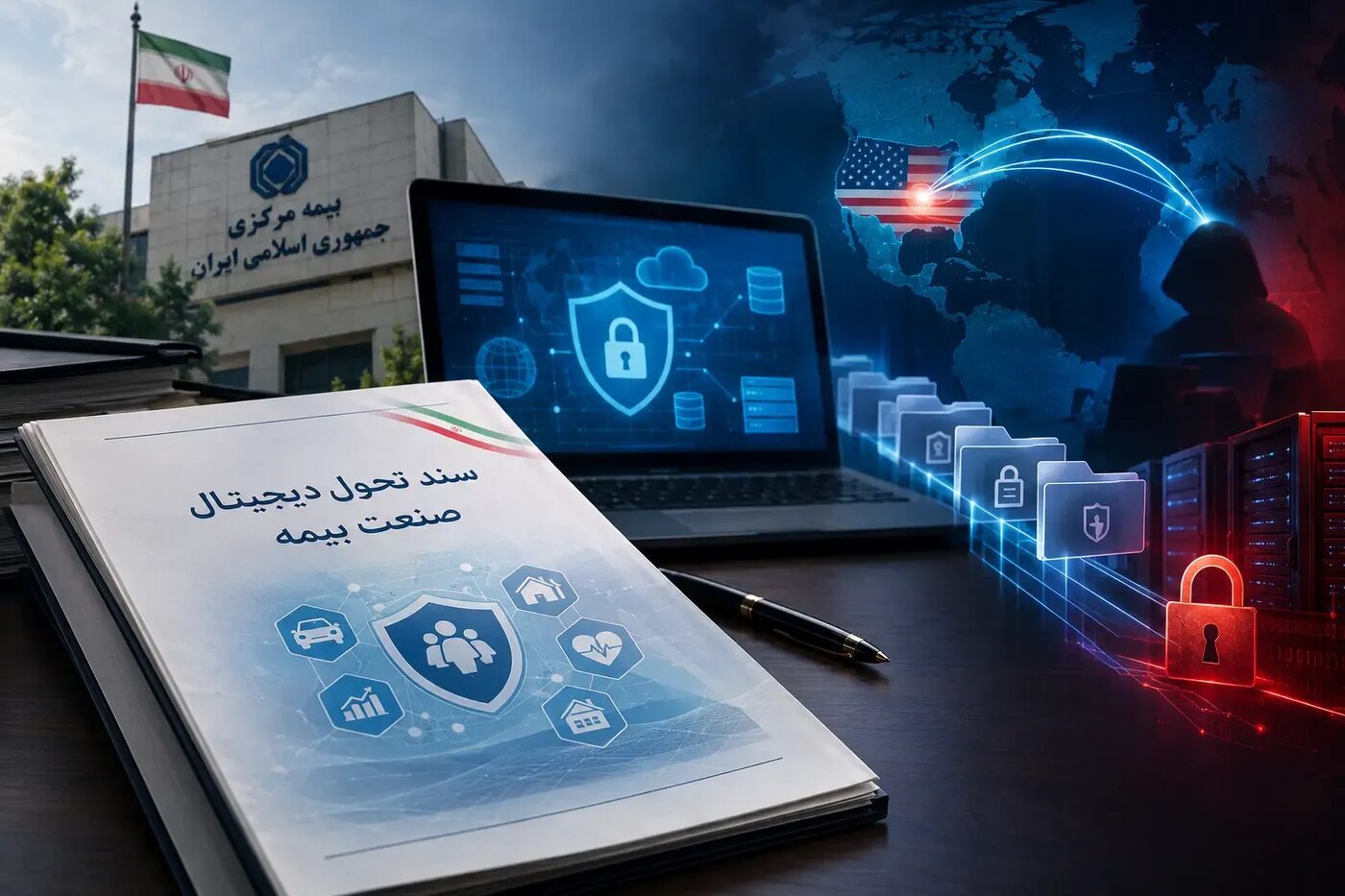 خطر انتقال داده‌های صنعت بیمه به آمریکا؛ سند تحول دیجیتال زیر ذره‌بین