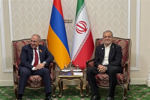پزشکیان و پاشینیان در کنار هم؛ عزم دو کشور برای گسترش همکاری‌ها