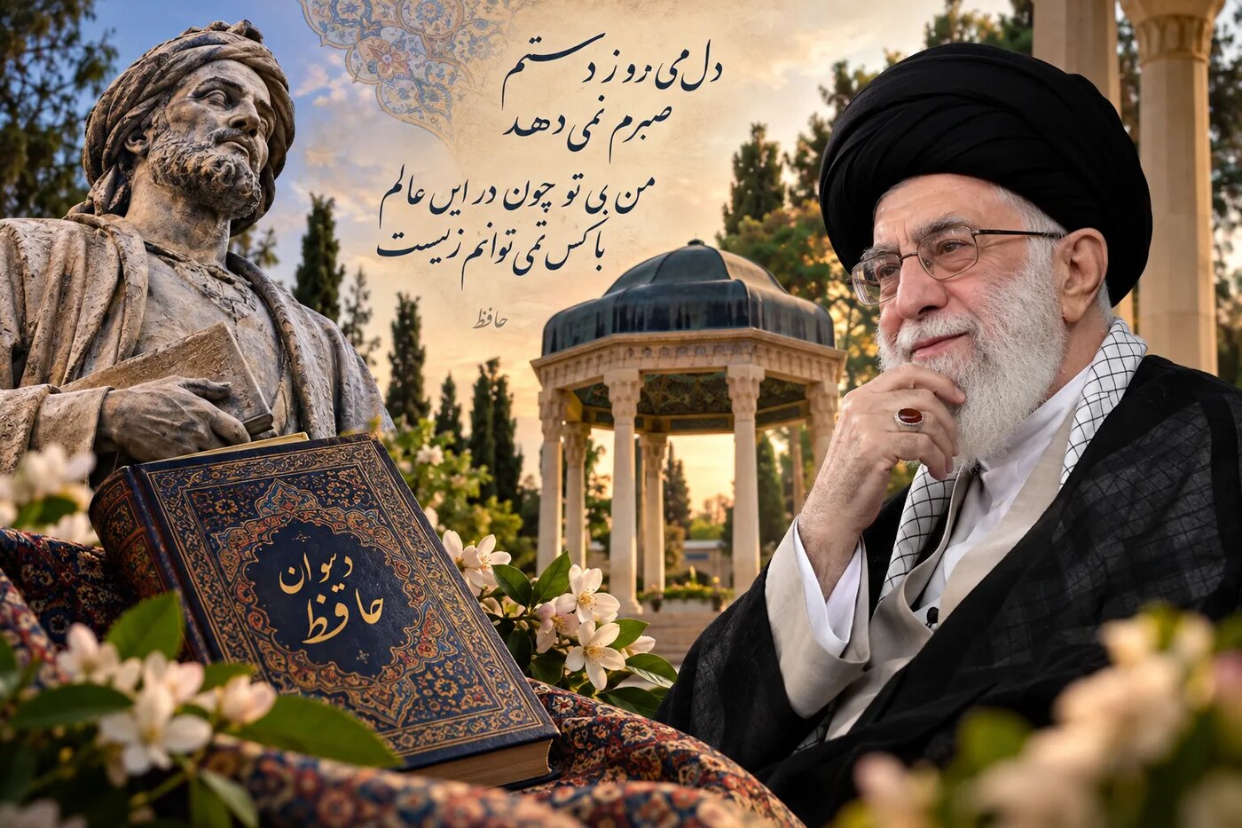 جهان بینی حافظ در سخنان رهبر شهید انقلاب