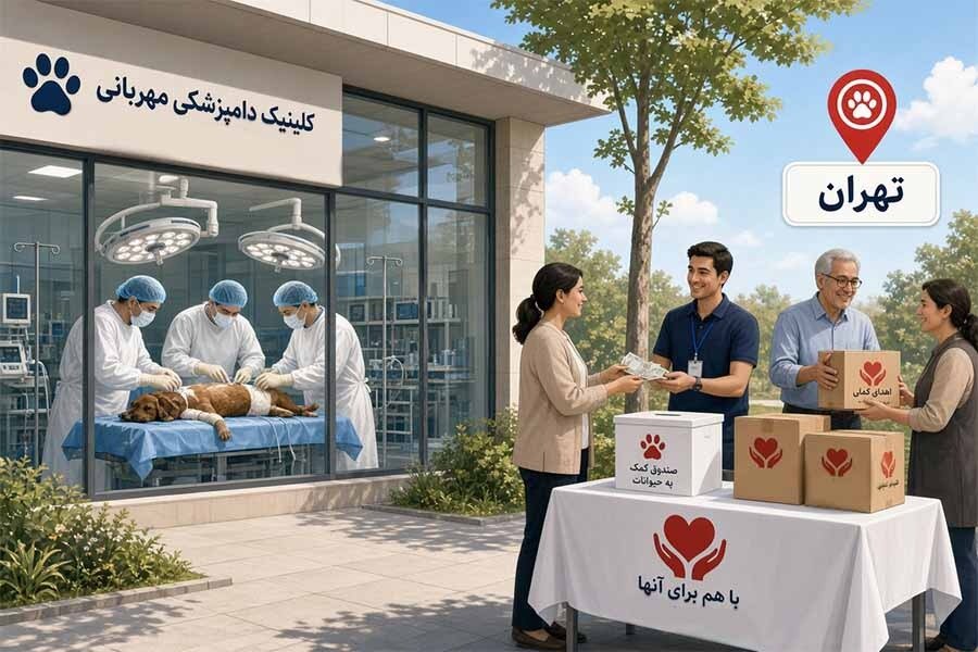 کلینیک دامپزشکی خیریه تهران: معرفی خدمات حمایتی حیوانات