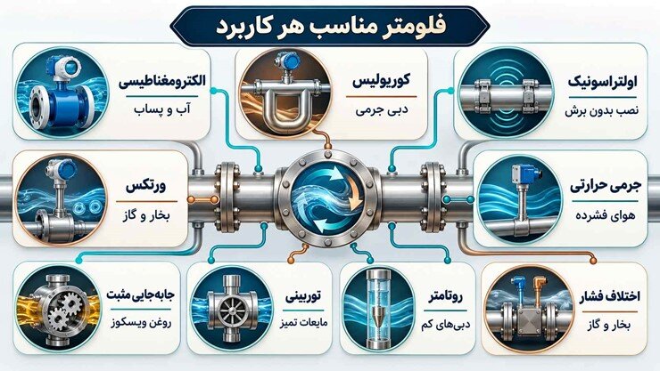 انتخاب انواع فلومتر