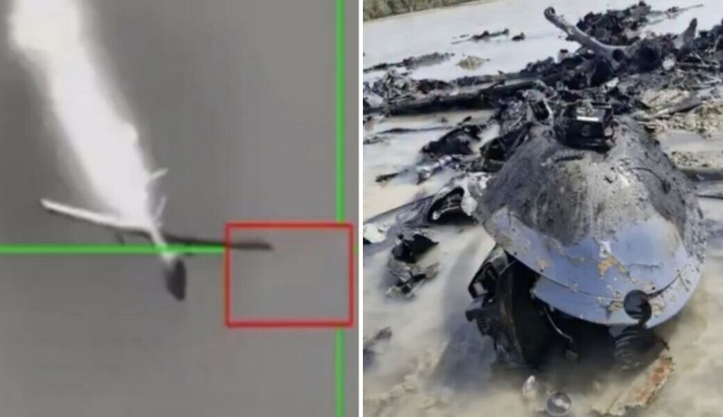سرنگونی پهپاد پیشرفته آمریکا با آتش پدافند ایران پیش از حمله به یک لانچر موشک ضدکشتی
