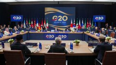 اعتراض علنی وزیران امور خارجه گروه ۲۰ به حضور روسیه؛ عکس یادگاری به خاطر لاوروف هوا شد!