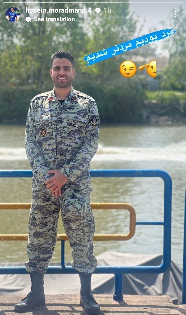 بازیکن استقلال با لباس سربازی جنجال‌ساز شد +عکس