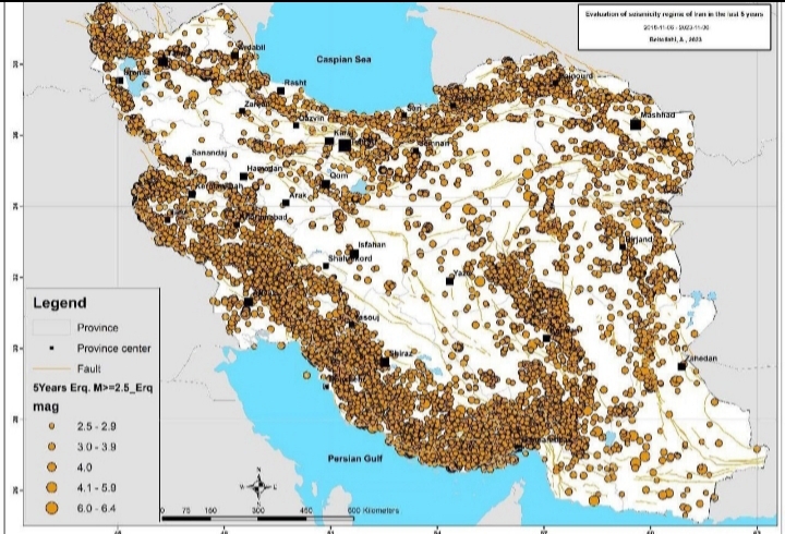 کجا‌های ایران بیشتر می‌لرزد؟